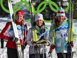 Justyna Kowalczyk, Marit Bjoergen in Petra Majdič