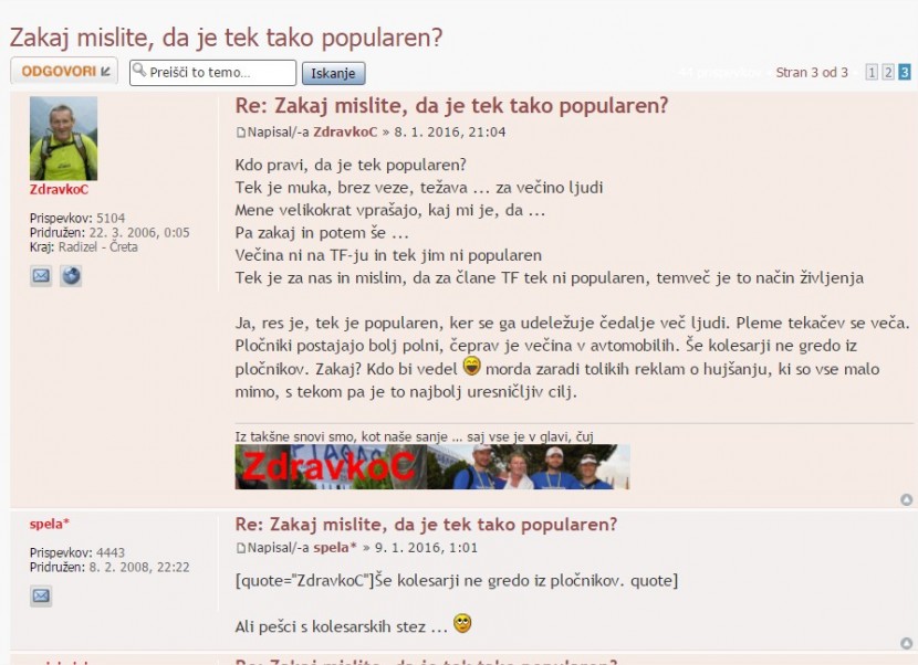 Zanimive teme na forumu