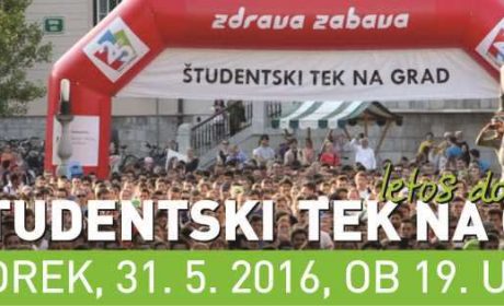 Študentski tek po ljubljanskih ulicah za vse