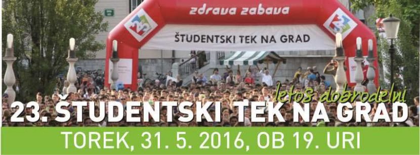 Študentski tek po ljubljanskih ulicah za vse