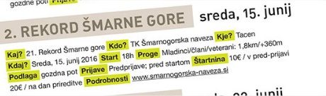 Danes tečemo na Šmarno goro