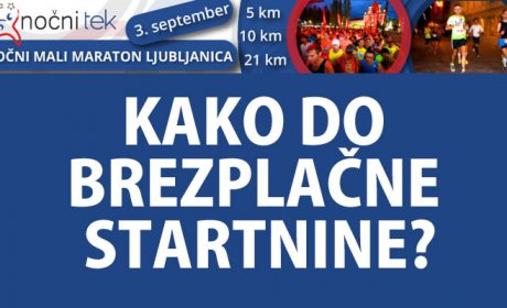 Nočni mali maraton Ljubljanica pred vrati