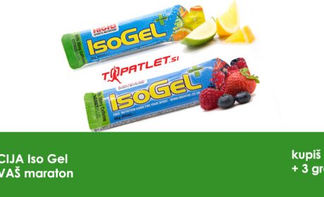 Z energijskim gelom IsoGel na vaš maratonski podvig