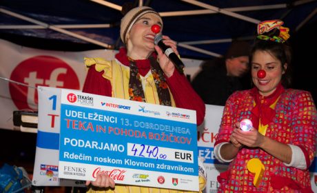 13. Dobrodelni tek in pohod Božičkov z odličnim izkupičkom