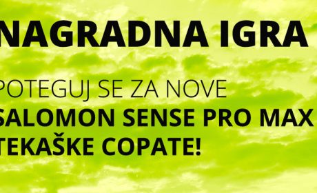 Nagradna igra – Poteguj se za nove Salomon SENSE PRO MAX tekaške copate!