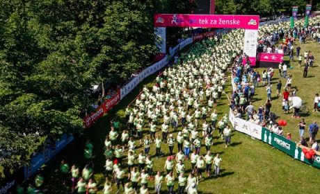 12. dm tek za ženske: zelena moč več kot 7.500 tekačic zavzela Ljubljano