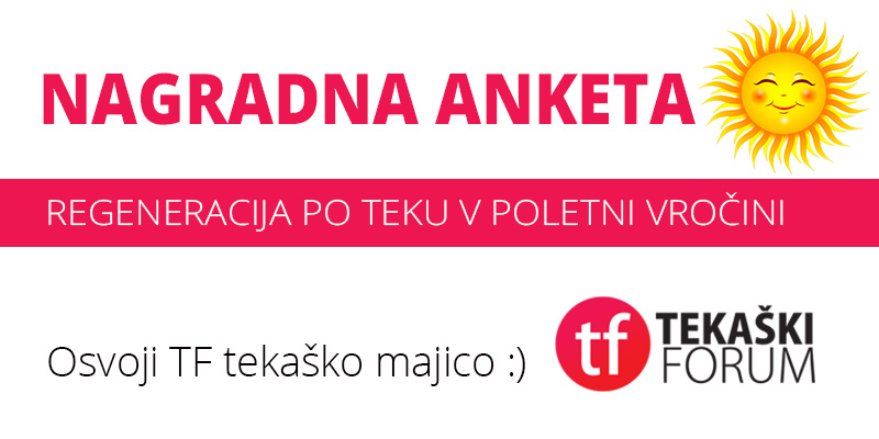 Nagradna anketa: regeneracija po teku v poletni vročini